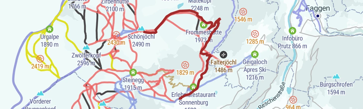 Route map: Route 1 - Frommes